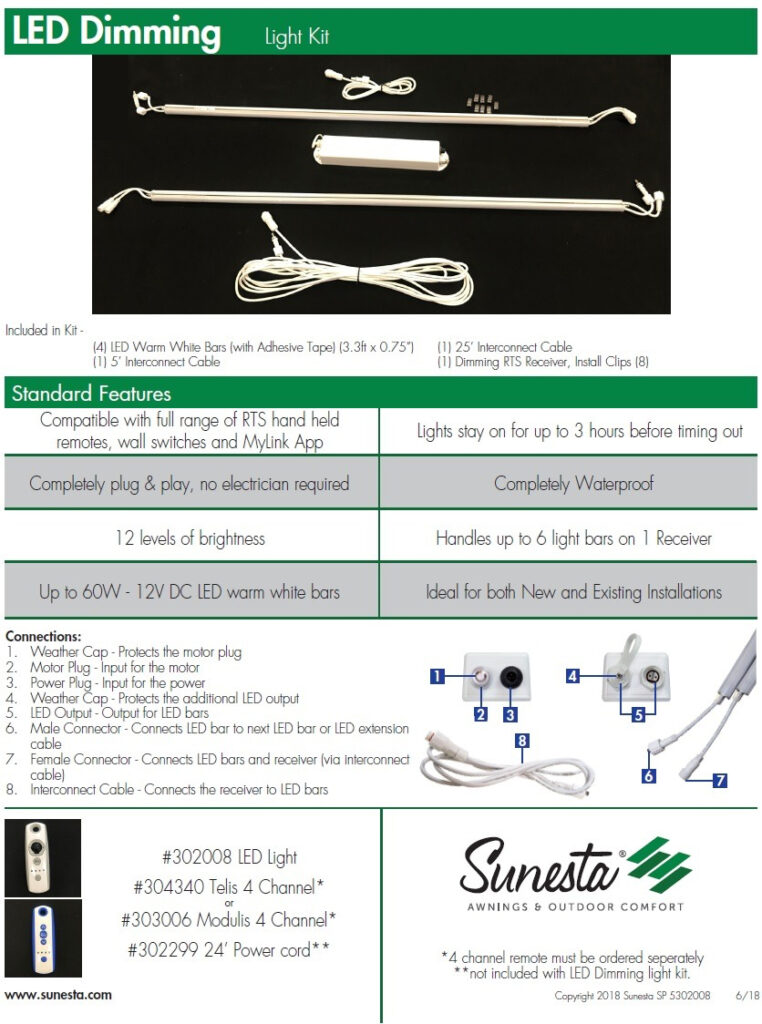 Sunesta LED lights brochure